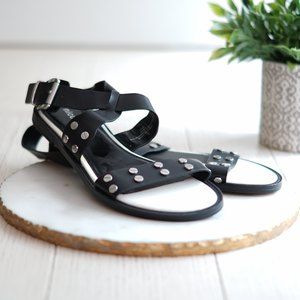 Nicole 'Dara' Studded Black Sandal size 8.5